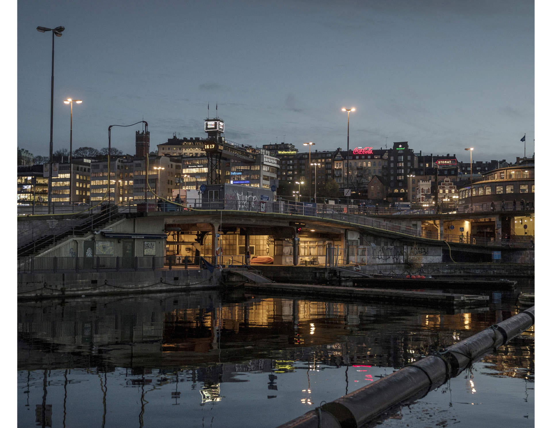 "Slussen" in central Stockholm. Pekka and Matte spends many nights sleeping under the bridge. For a period they called it their home, before they were forced to leave because of heavy construction in the area